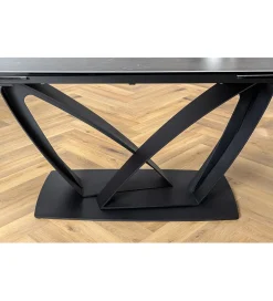 Stół rozkładany BLACKLIGHT 180 cm - 260 cm ceramika w optyce grafitowego marmuru
