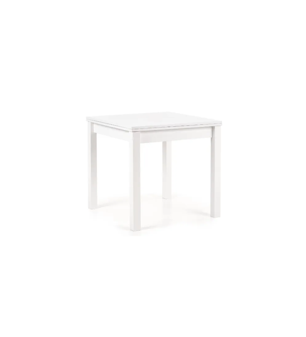 Stół rozkładany GRACJAN 80 cm - 160 cm biały