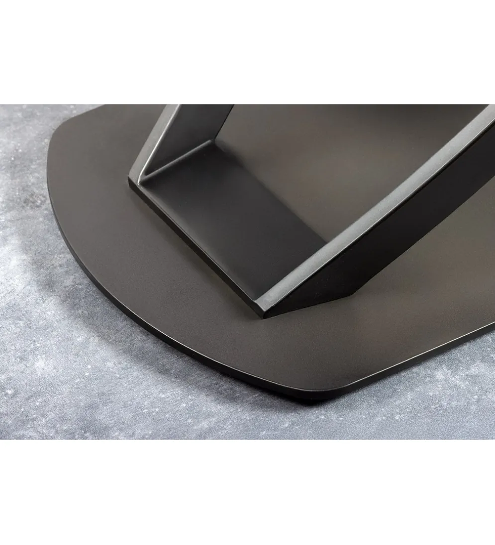 Stół rozkładany INCEPTION od 130 do 190 cm ceramiczny blat w optyce marmuru