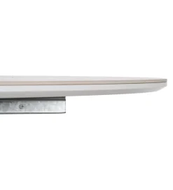 Stół rozkładany JAMEOX 120 cm czarny blat ceramika w optyce marmuru