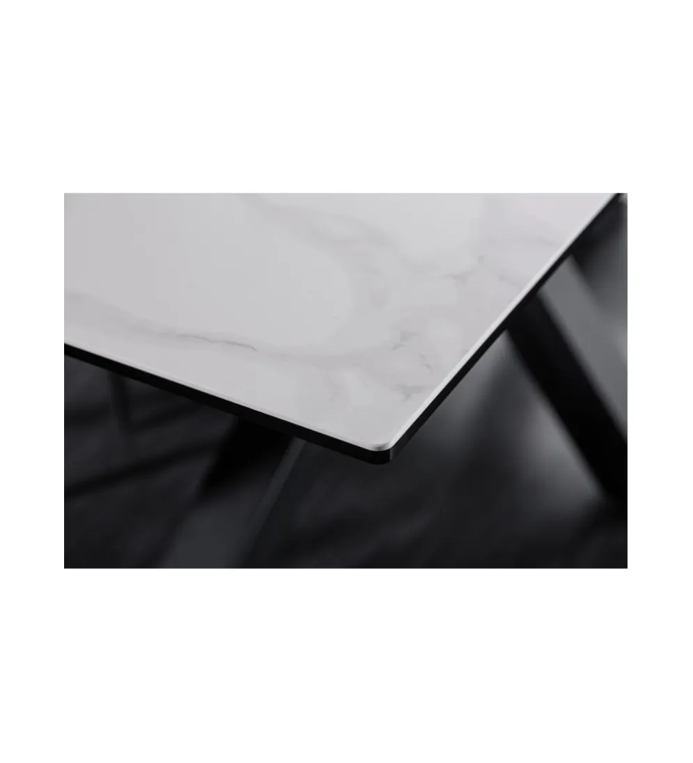 Stół rozkładany JUKON Eternity 180 cm - 225 cm ceramika optyka marmuru