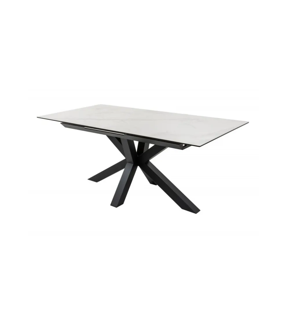 Stół rozkładany JUKON Eternity 180 cm - 225 cm ceramika optyka marmuru