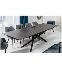 Stół rozkładany ONTARIO Euphoria 180 Cm - 220 Cm - 260 Cm Ceramika W Optyce grafitu
