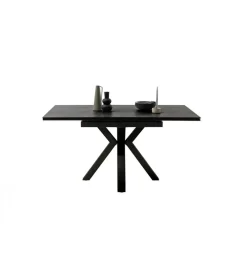 Stół rozkładany PALLINI 150 cm x 90 cm - 120 cm - 150 cm ceramika antracytowy