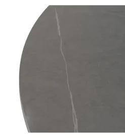 Stół rozkładany PATARASO 120 cm ceramika szara nogi czarne