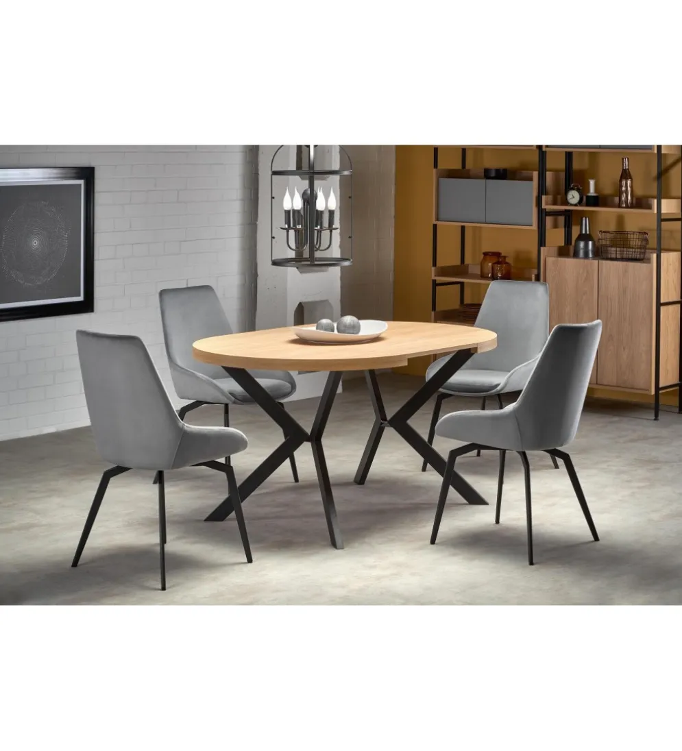 Stół rozkładany PERONI 100 cm - 250 cm w kolorze dąb złoty