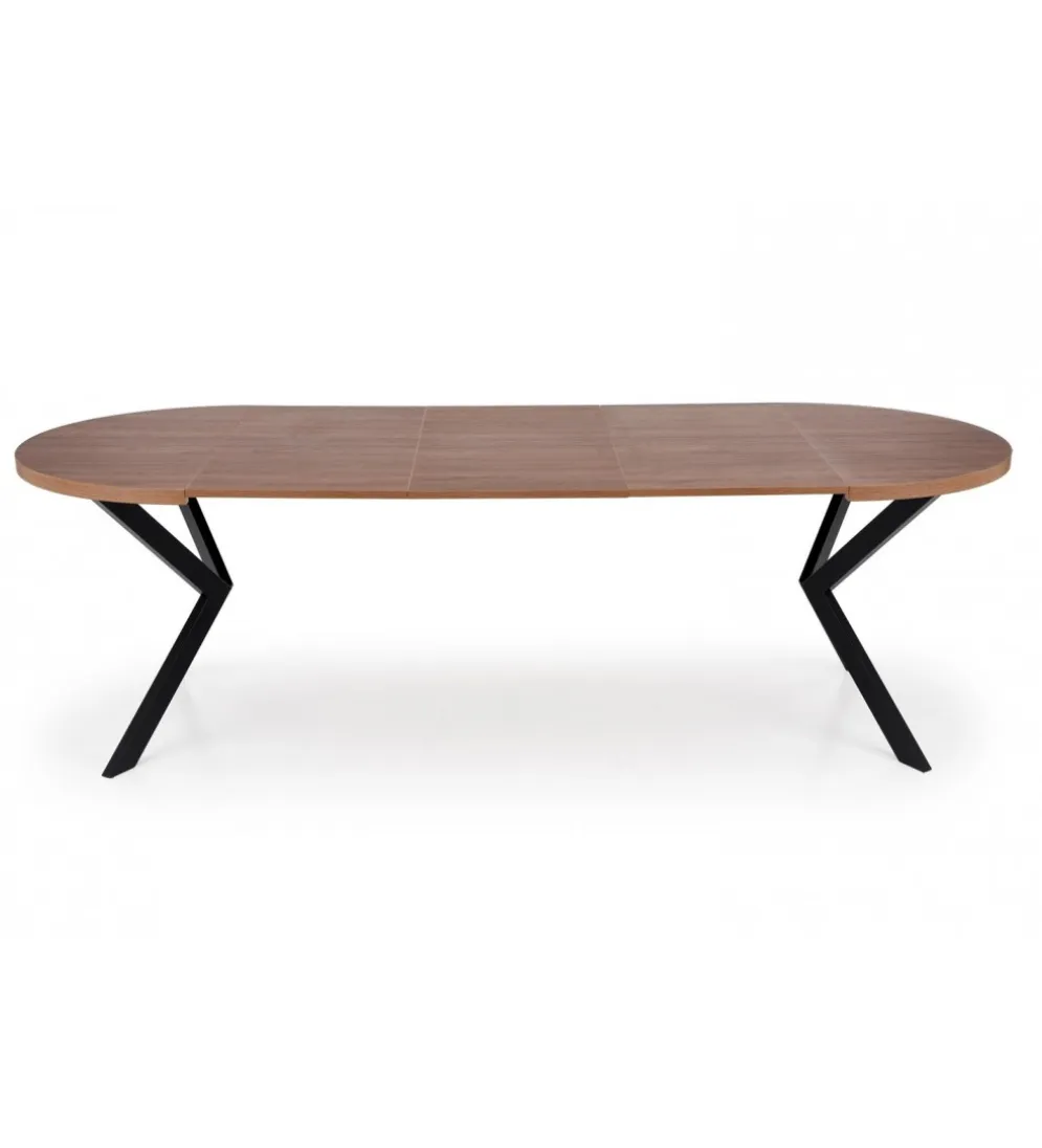 Stół rozkładany PERONI II 100 cm - 250 cm w optyce drewna orzech