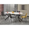 Stół rozkładany PERONI II 100 cm - 250 cm w optyce białego marmuru