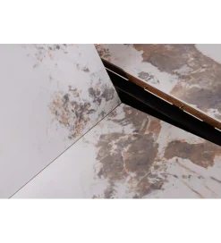 Stół rozkładany UNIQUE od 160 do 200 cm naturalny ceramiczny blat