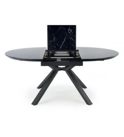 Stół rozkładany VERTIGO 130 cm - 180 cm w optyce czarnego marmuru