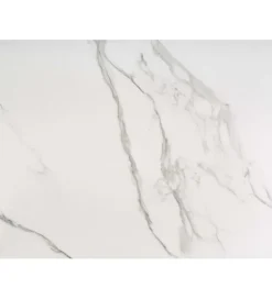 Stół rozkładany VIVALDI 160 cm - 200 cm ceramika w optyce białego marmuru