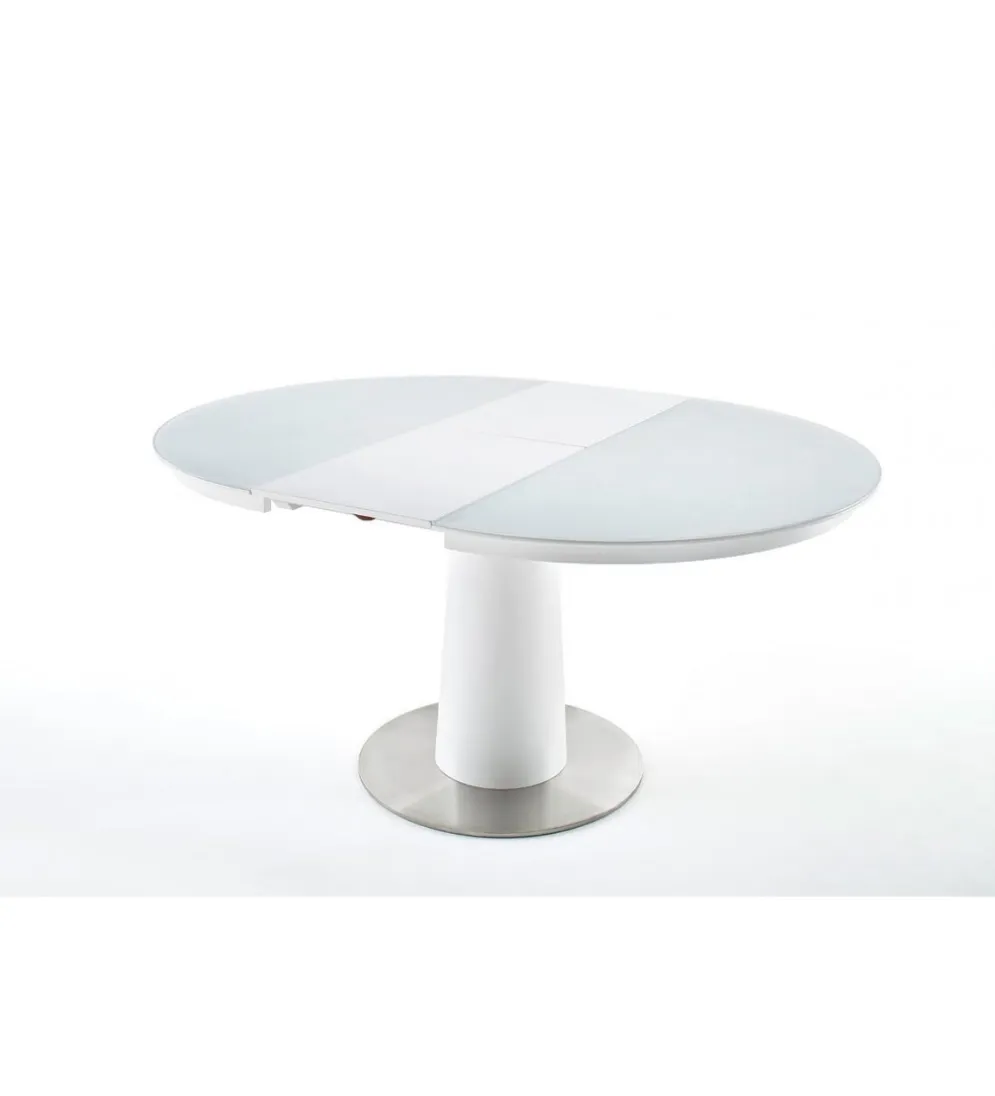 Stół rozkładany WARIS 120 cm - 160 cm biały