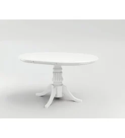 Stół rozkładany WILLIAM 90 cm - 124 cm biały