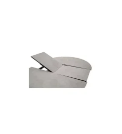 Stół rozkładany WINNIPEG 120 cm - 160 cm antracytowo srebrny