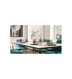 Stół South Beach 160 cm w optyce marmuru