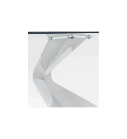 Stół szklany GLOYRIA 200 cm srebrny