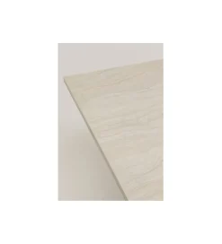 Stół TRAVERTINO 160 x 90 cm naturalny beżowy