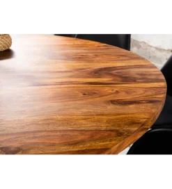 Stół TRES CHIC 120 cm drewno sheesham naturalny