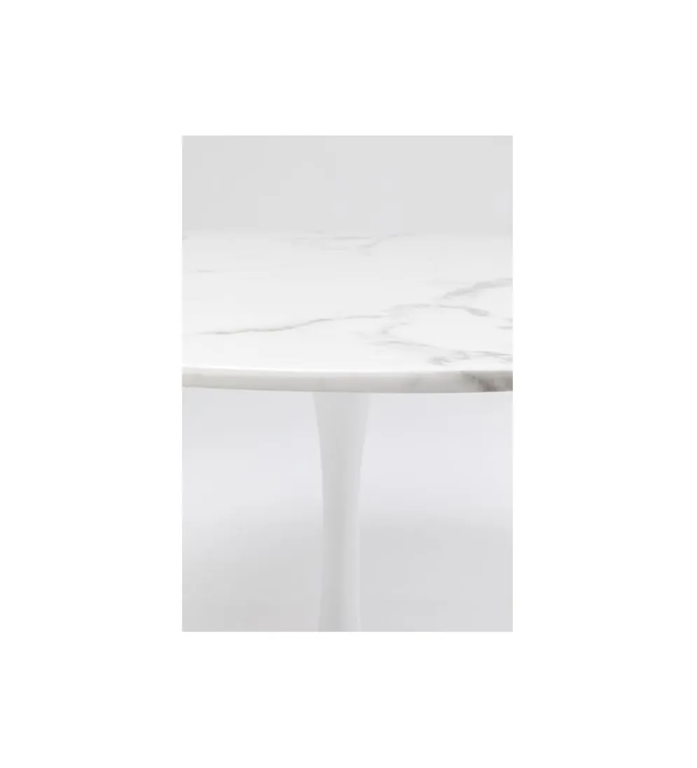 Stół VENETO 110 cm marmur biały