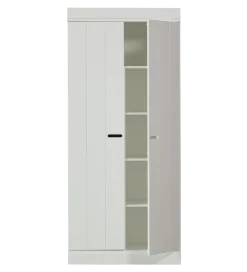 Szafa CONNECT 175 cm drewno sosny biała