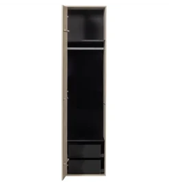 Szafa DAILY 200 x 50 cm drewno sosny szara