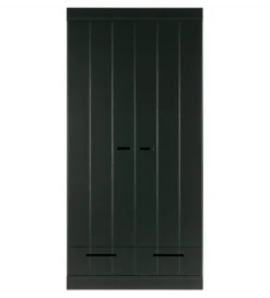 Szafa DRAWER 195 x 94 cm  drewno sosna czarna