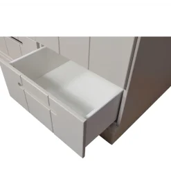 Szafa DRAWER 195 x 94 cm drewno sosna dust