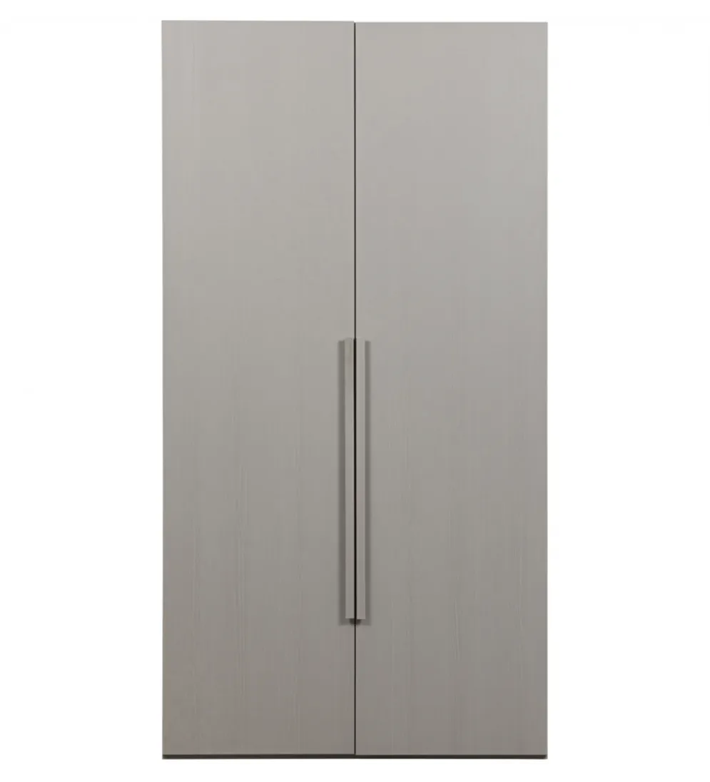 Szafa dwudrzwiowa RENS 110 cm dekor orzechowy szara