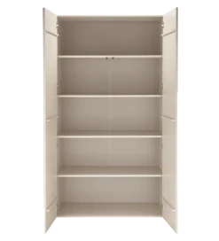 Szafa Japandi z wzorem RAIN 200 cm drewno sosny dust