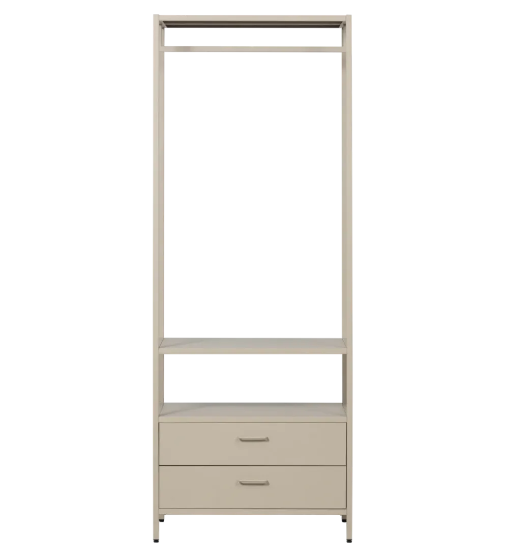 Szafa otwarta FERRIS 185 x 70 cm piaskowa