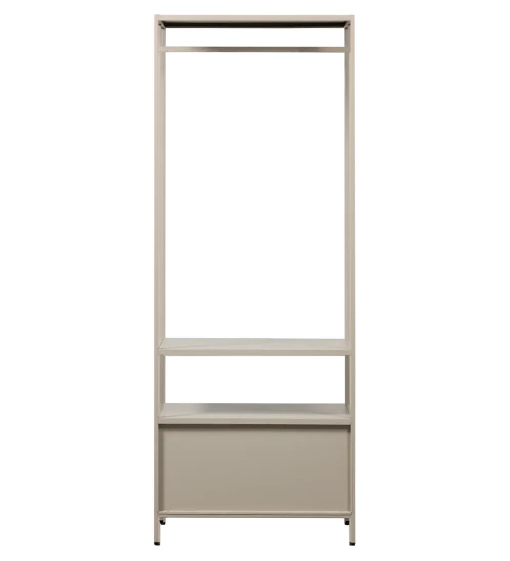 Szafa otwarta FERRIS 185 x 70 cm piaskowa