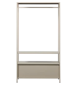 Szafa otwarta FERRIS 185 x 100 cm piaskowa