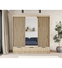 Szafa przesuwna VOODI III 180 cm kolor dąb artisan