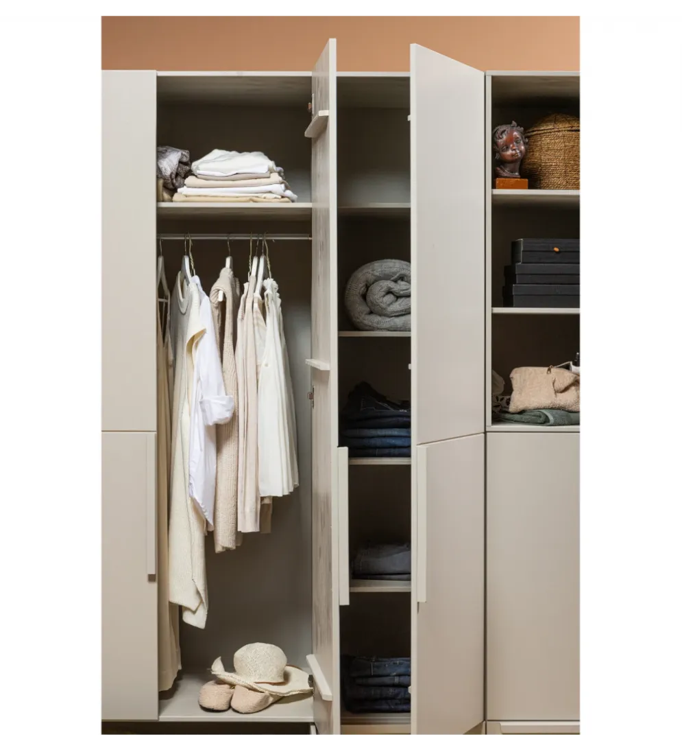 Szafa PURE 215 x 142 cm drewno sosny dust