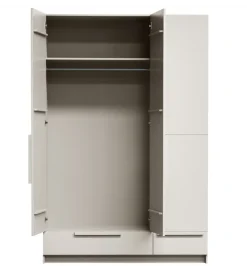 Szafa PURE 215 x 142 cm drewno sosny dust
