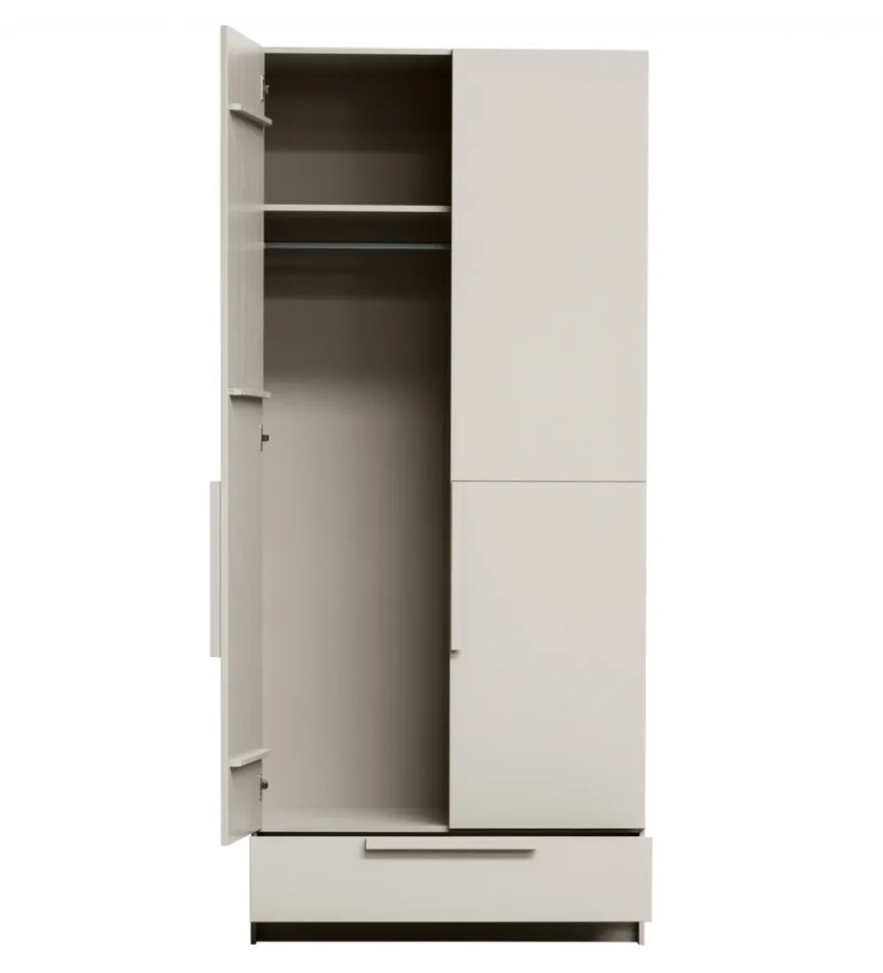 Szafa PURE 215 x 95 cm drewno sosny dust