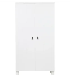 Szafa TIES 202 cm drewno sosny biała
