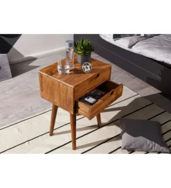 Szafka nocna FEREZ 47 cm drewno sheesham