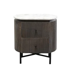Szafka nocna GLENN 50 cm antracytowa