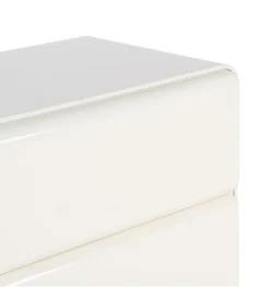 Szafka nocna LACQUER 56 cm kremowa