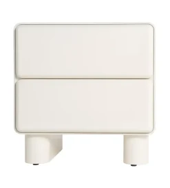 Szafka nocna LACQUER 56 cm kremowa