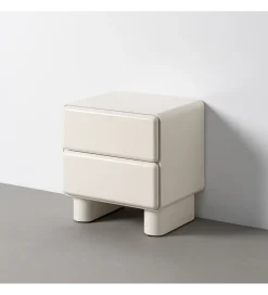 Szafka nocna LACQUER 56 cm kremowa