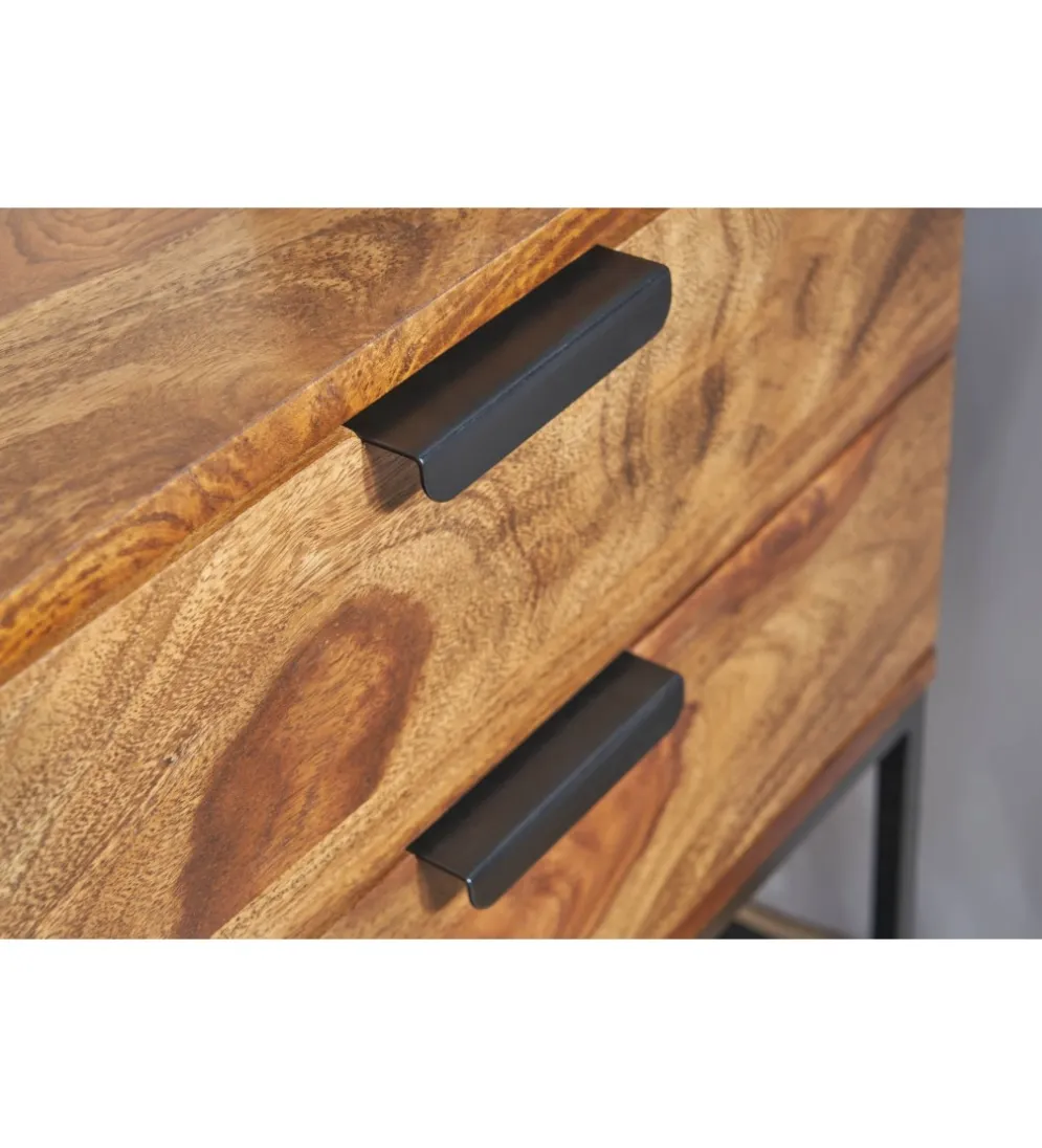 Szafka nocna LORENTE 50 cm drewno sheesham