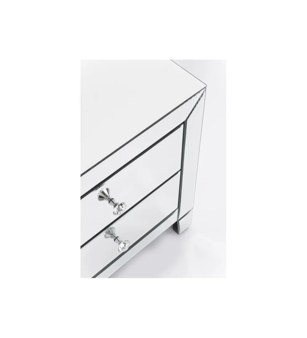 Szafka nocna LUXURY 49 cm transparentny