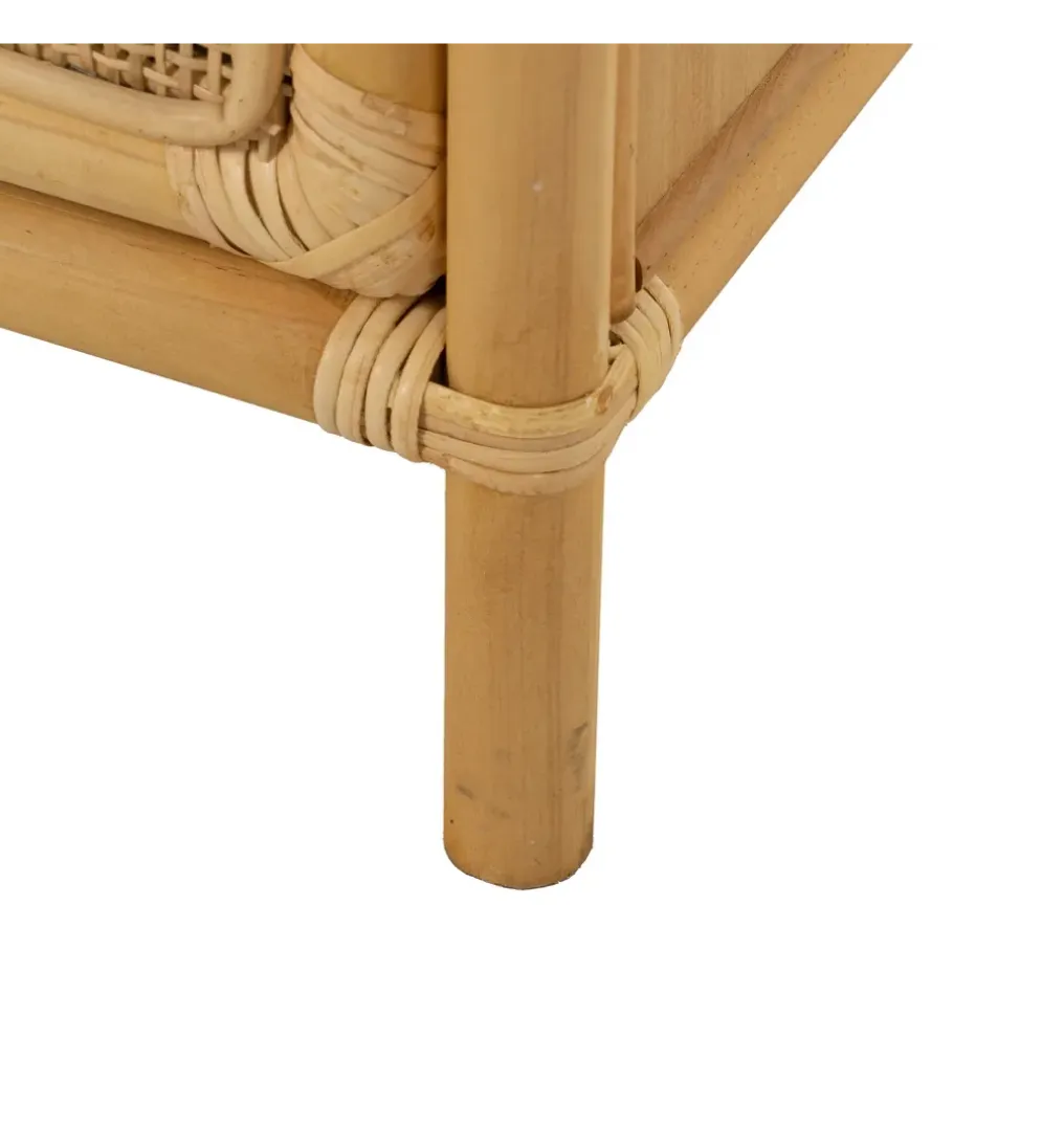 Szafka nocna SIZA 46 cm ratan naturalna