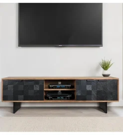Szafka RTV WOHNLING 150 cm drewno akacja