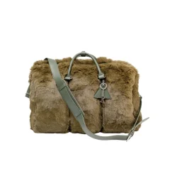 Torba MIKA FURR oliwkowa