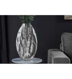 Wazon ORGANIC 45 cm srebrny