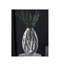 Wazon ORGANIC 45 cm srebrny