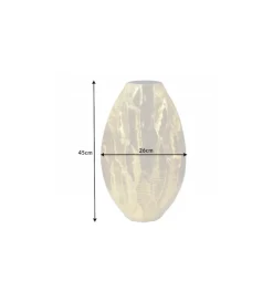 Wazon ORGANIC 45 cm złoty